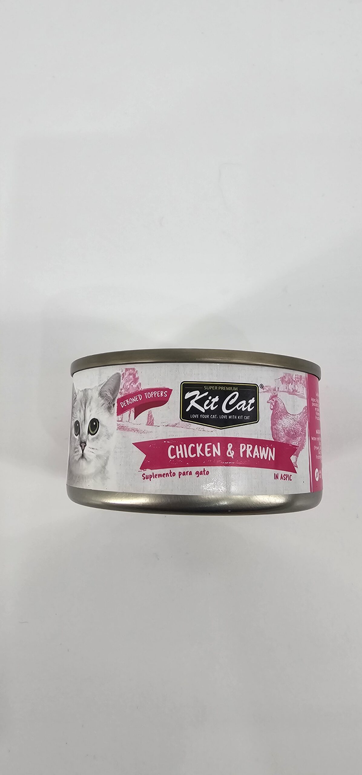 KIT CAT LATA GATO POLLO Y CAMARON 70 GR