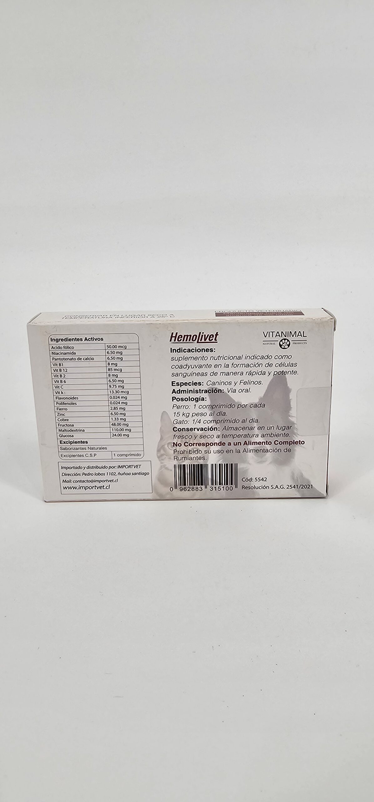 HEMOLIVET X 10 (CPR) - Imagen 2