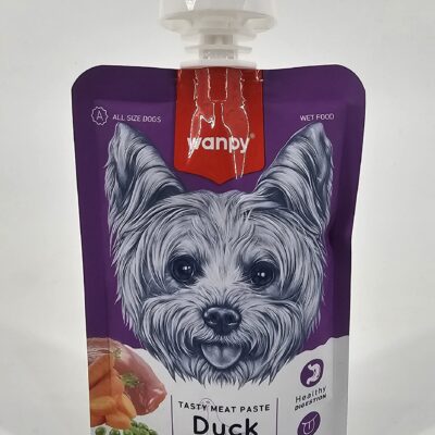 WANPY PERRO SNACK PATO ZANAHORA Y ARVEJAS 90 GR