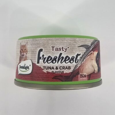 TASTY FRESHEST LATA GATO ATUN Y CANGREJO 80 GR