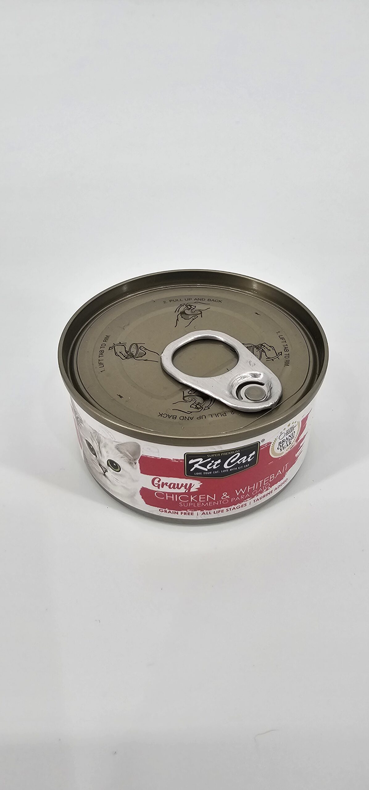 KIT CAT GATO LATA GRAVY POLLO Y WHITEBAIT 70 GR - Imagen 2