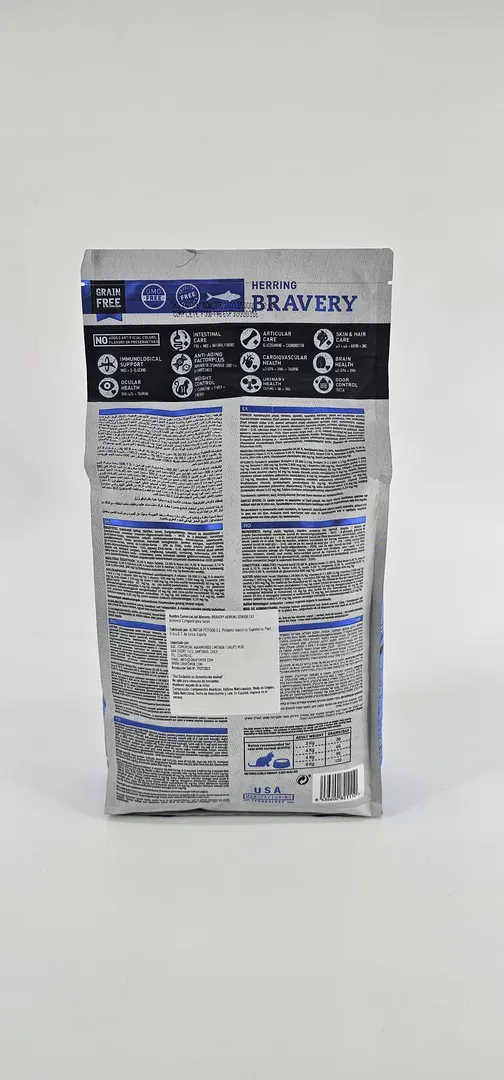 BRAVERY GATO ARENQUE SENIOR 2 KG - Imagen 2