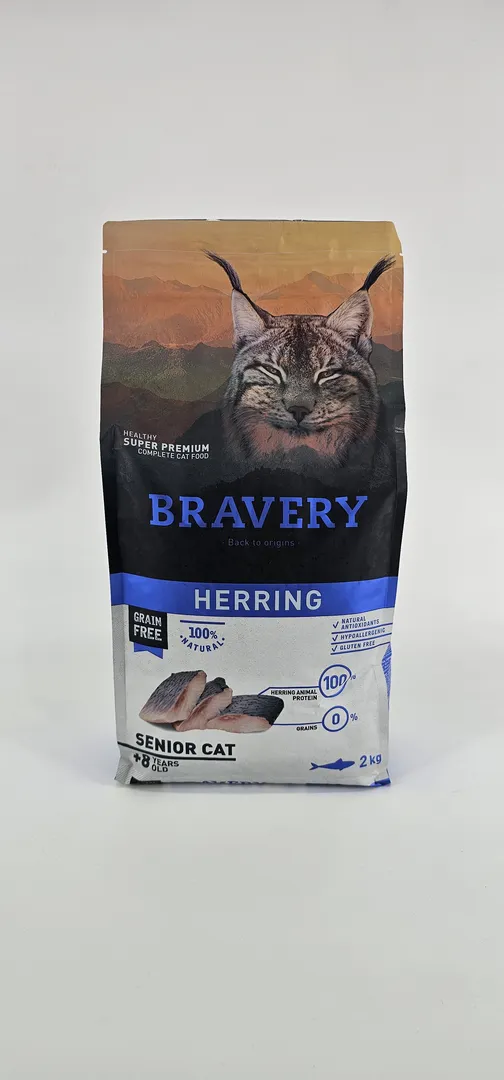 BRAVERY GATO ARENQUE SENIOR 2 KG