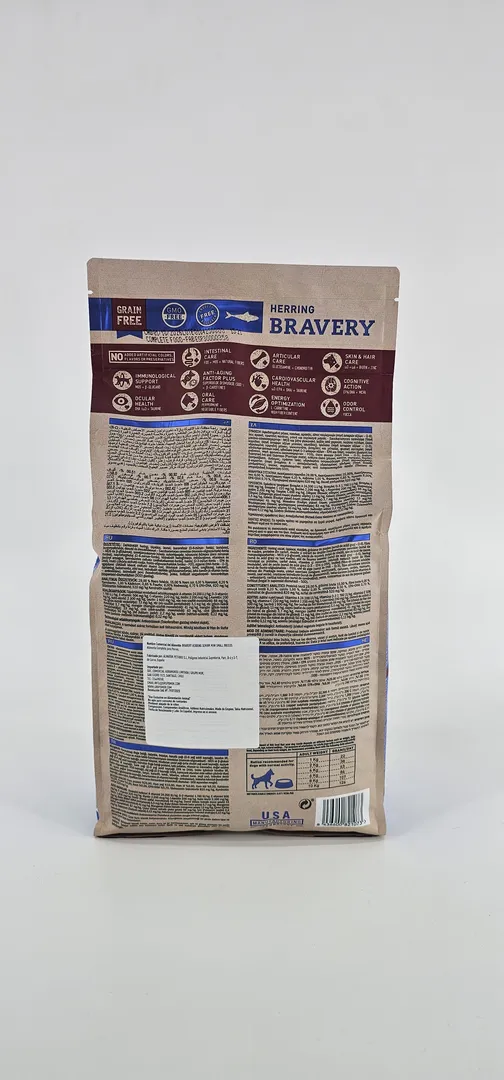 BRAVERY PERRO SMALL BREEDS ARENQUE MINI SENIOR 2 KG - Imagen 2