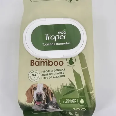 TOALLITAS HUMEDAS ECO TRAPER BAMBOO X 100 (U)
