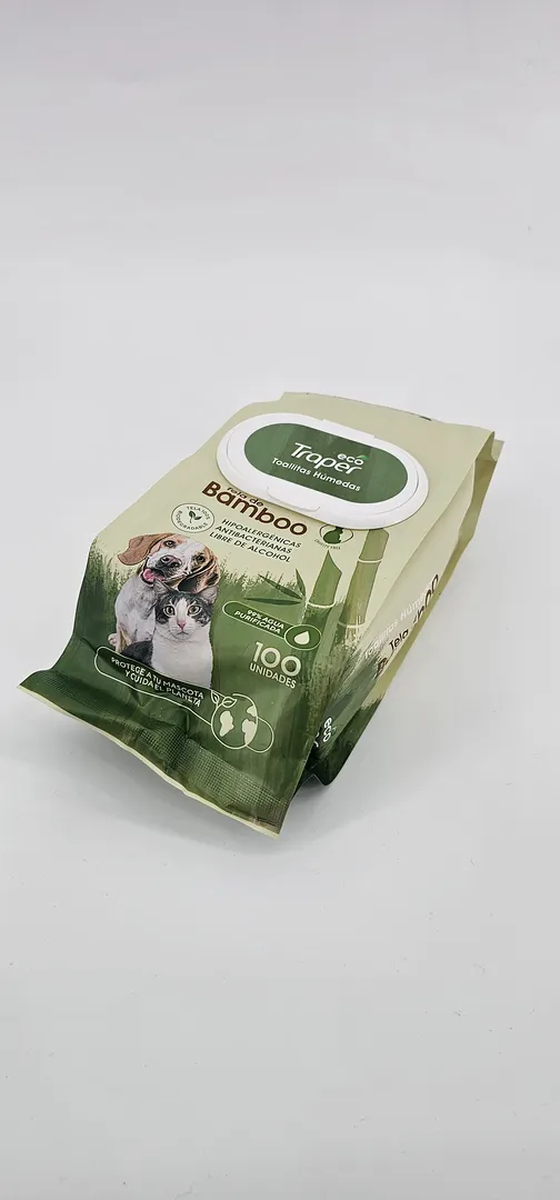 TOALLITAS HUMEDAS ECO TRAPER BAMBOO X 100 (U) - Imagen 2