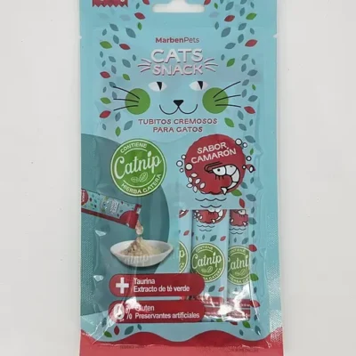 MARBENPETS CATS SNACK CAMARON 15 GR X 4 (U)