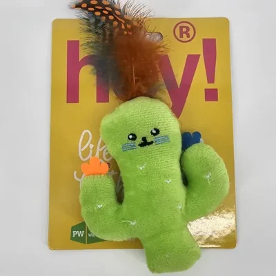 HEY PELUCHE CACTUS CON PLUMA