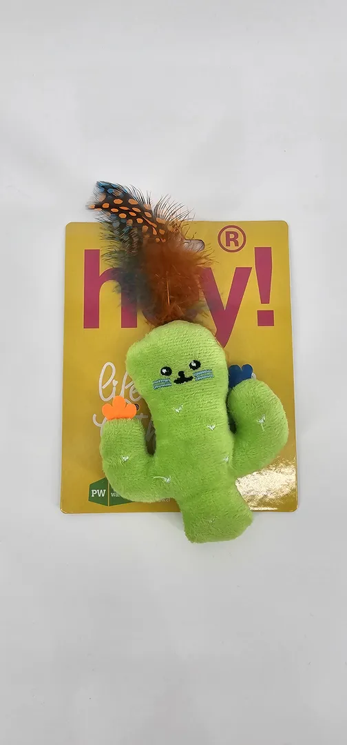 HEY PELUCHE CACTUS CON PLUMA