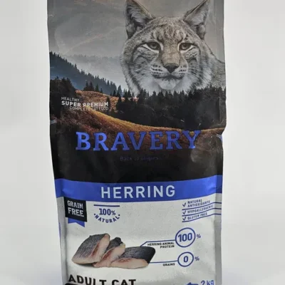 BRAVERY GATO ARENQUE ADULTO 2 KG