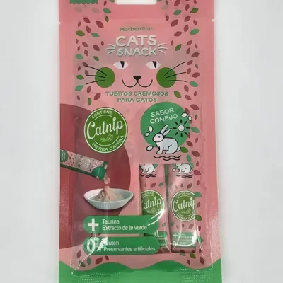 MARBENPETS CATS SNACK CONEJO 15 GR X 4 (U)