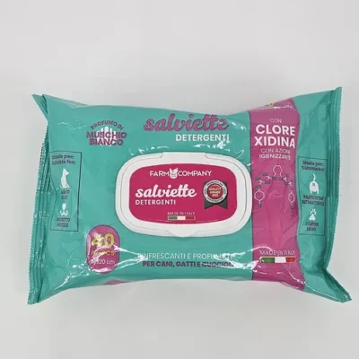 SALVIETTE DETERGENTI TOALLAS HUMEDAS CON CLORHEXIDINA X 40 (U)