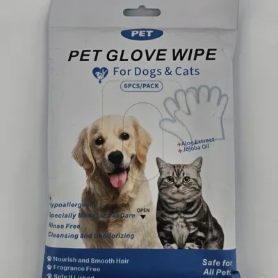 PET GLOVE WIPE PARA PERROS Y GATOS X 6 (U)