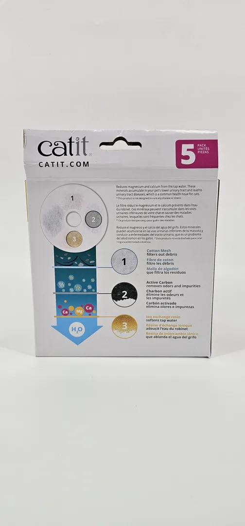 CATIT FILTRO FUENTE TRIPLE ACCION PACK X 5 (U) - Imagen 2
