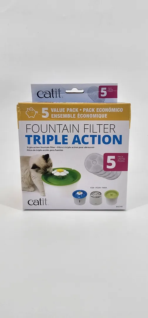 CATIT FILTRO FUENTE TRIPLE ACCION PACK X 5 (U)