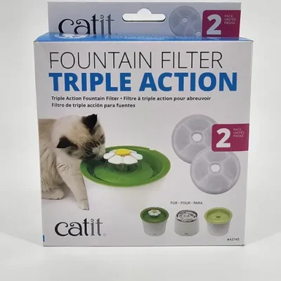 CATIT FILTRO FUENTE TRIPLE ACCION PACK X 2 (U)
