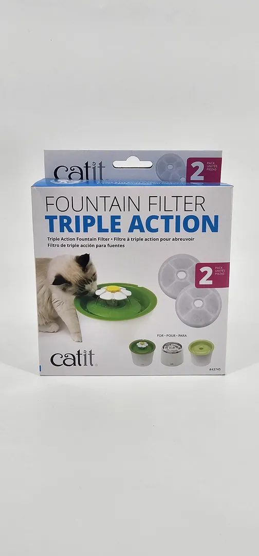 CATIT FILTRO FUENTE TRIPLE ACCION PACK X 2 (U)