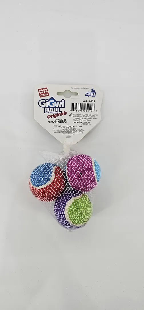 GIGWI BALL ORIGINALS PELOTAS S PACK X 3 (U) - Imagen 2