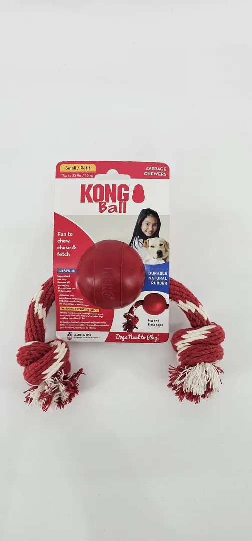 KONG BALL CON CUERDA DE ALGODON