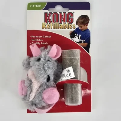 KONG REFILLABLES JUGUETE CON CATNIP RECARGABLE