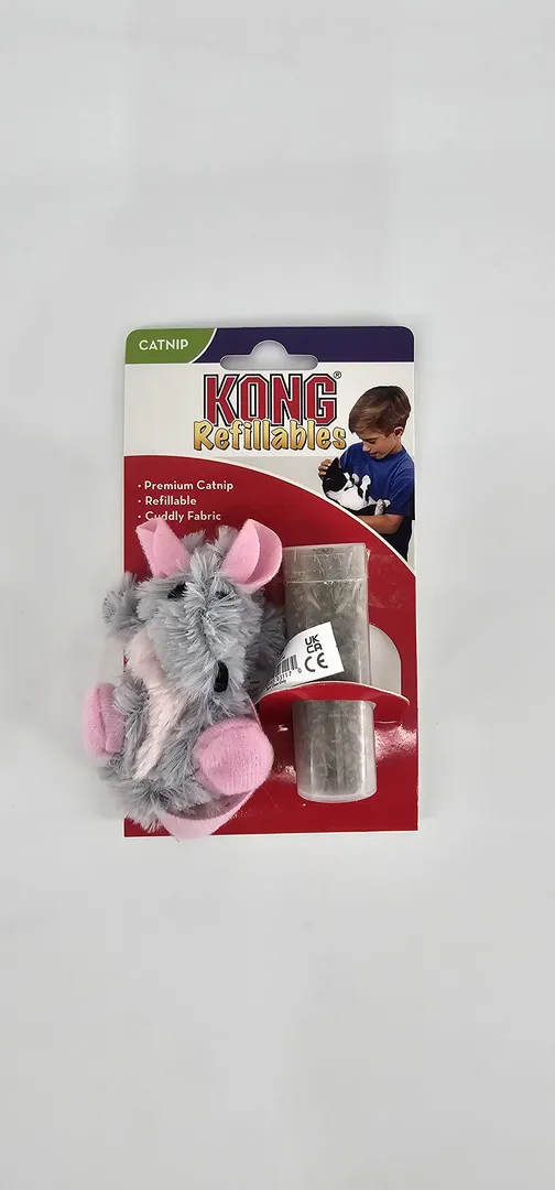 KONG REFILLABLES JUGUETE CON CATNIP RECARGABLE