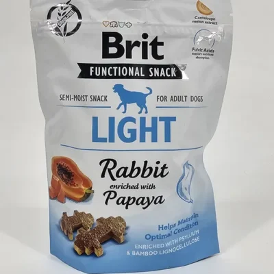 BRIT FUNCTIONAL SNACK LIGHT RABBIT WITH PAPAYA 150 GR