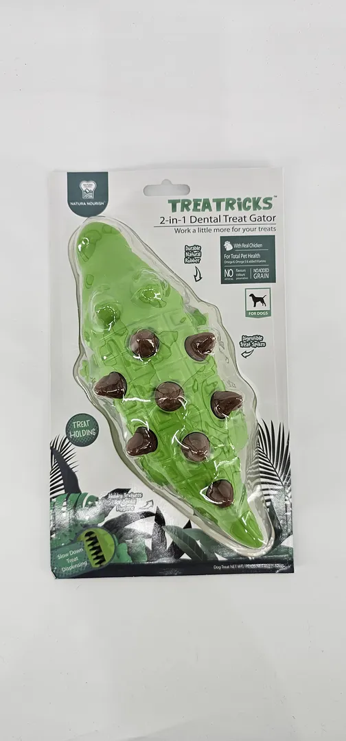 TREATRICKS 2 EN 1 DENTAL TREAT GATOR