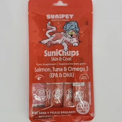 SUNIPET SUNICHUPS SKIN & COAT 14 GR X 4 (U)