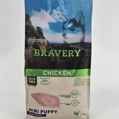 BRAVERY PERRO SMALL BREEDS CHICKEN MINI CACHORRO 2 KG