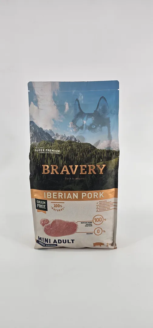 BRAVERY PERRO SMALL BREEDS CERDO IBERICO MINI ADULTO 2 KG