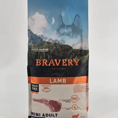 BRAVERY PERRO SMALL BREEDS CORDERO MINI ADULTO 2 KG