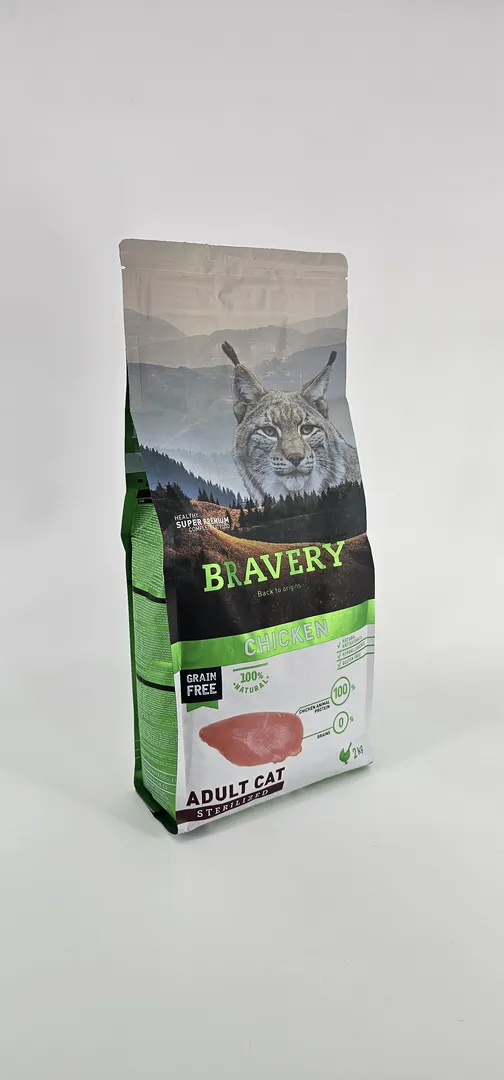 BRAVERY GATO POLLO ADULTO STERILIZED 2 KG - Imagen 3