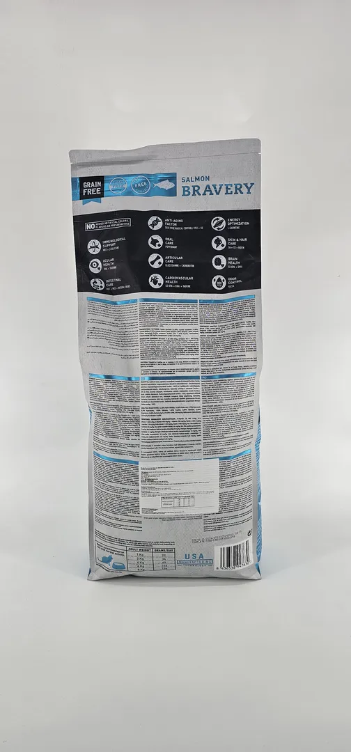BRAVERY GATO SALMON ADULTO 7 KG - Imagen 2