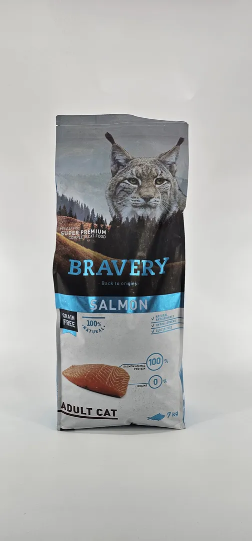 BRAVERY GATO SALMON ADULTO 7 KG
