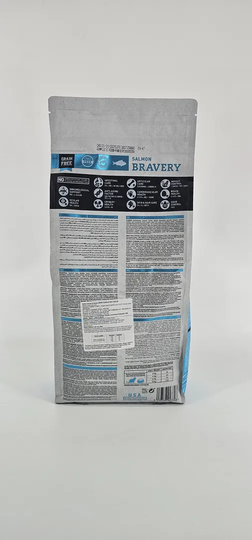 BRAVERY GATO SALMON ADULTO STERILIZED 2 KG - Imagen 2