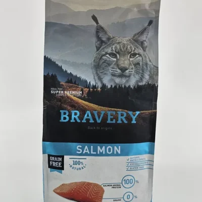 BRAVERY GATO SALMON ADULTO STERILIZED 2 KG