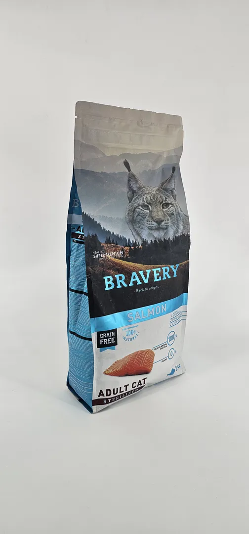 BRAVERY GATO SALMON ADULTO STERILIZED 2 KG - Imagen 3