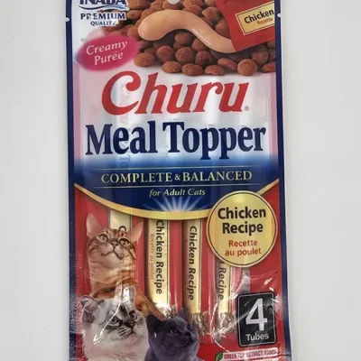 CHURU MEAL TOPPER GATO POLLO 14 GR X 4 (U)