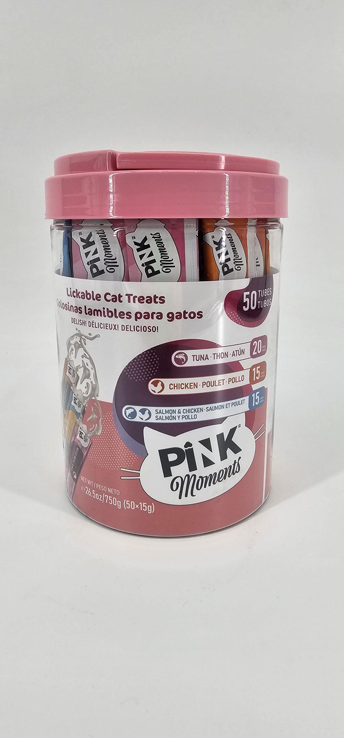PINK MOMENTS GATOS SNACK LAMIBLE SURTIDO X 50 (U)