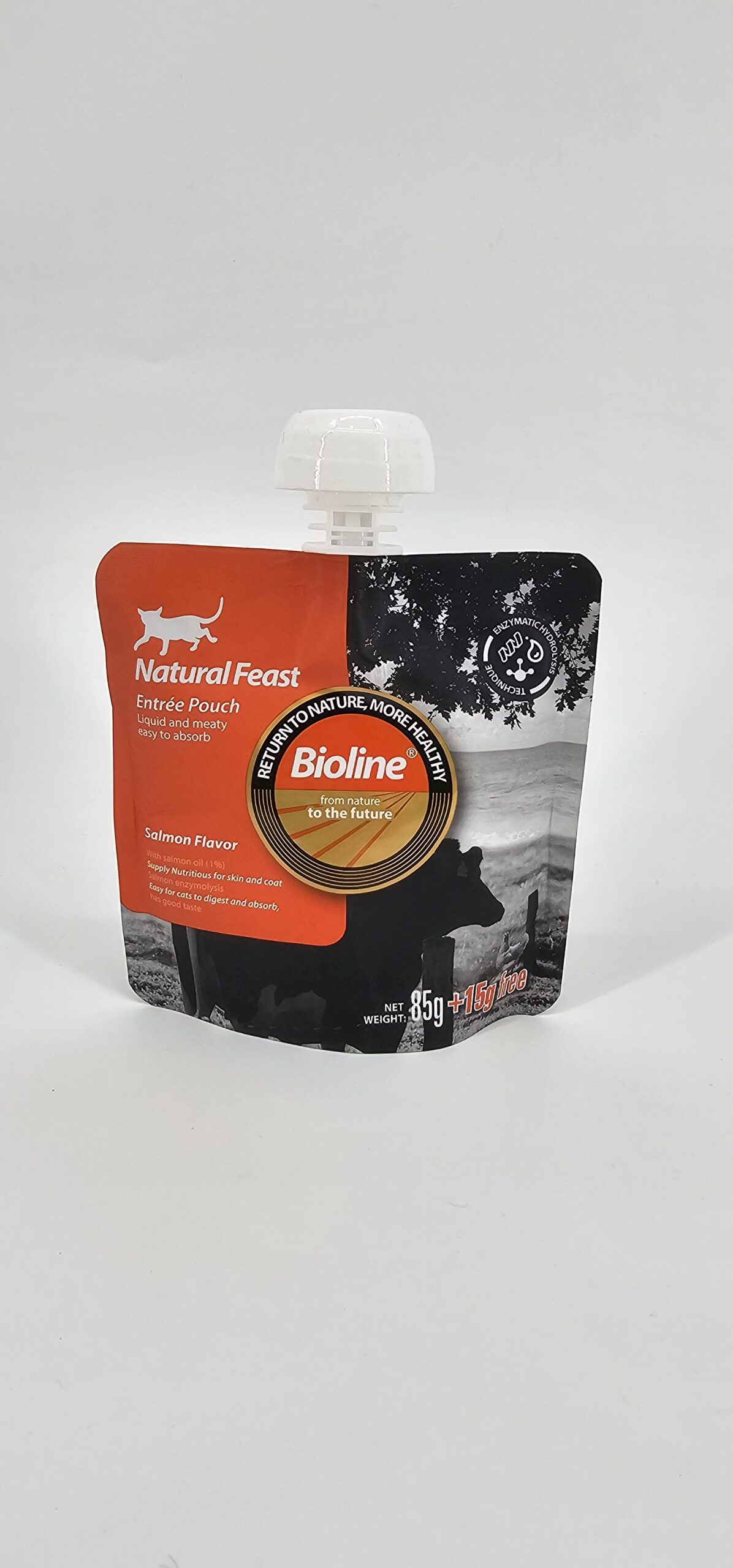 BIOLINE NATURAL FEAST GATOS SABOR SALMON 100 GR