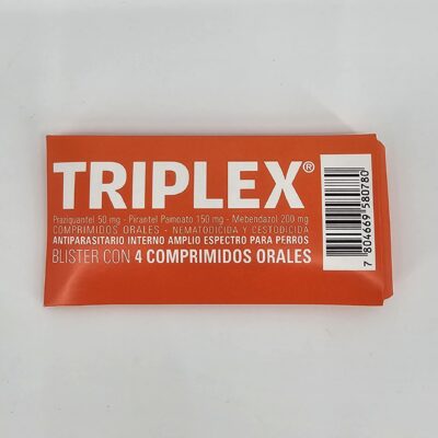 TRIPLEX ANTIPARASITARIO INTERNO PARA PERROS X 4 (CPR)