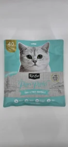 KIT CAT PURR PUREE ATUN & FIBRA HAIRBALL 15 GR X 40 (U)