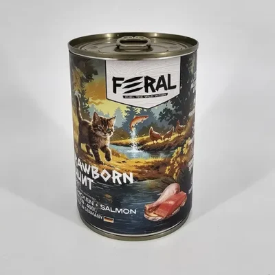 FERAL PERRO LATA PAWBORN SPIRIT POLLO Y SALMON 400 GR