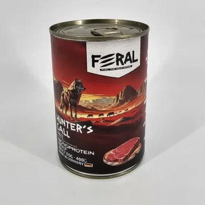 FERAL PERRO LATA HUNTERS CALL VACUNO 400 GR