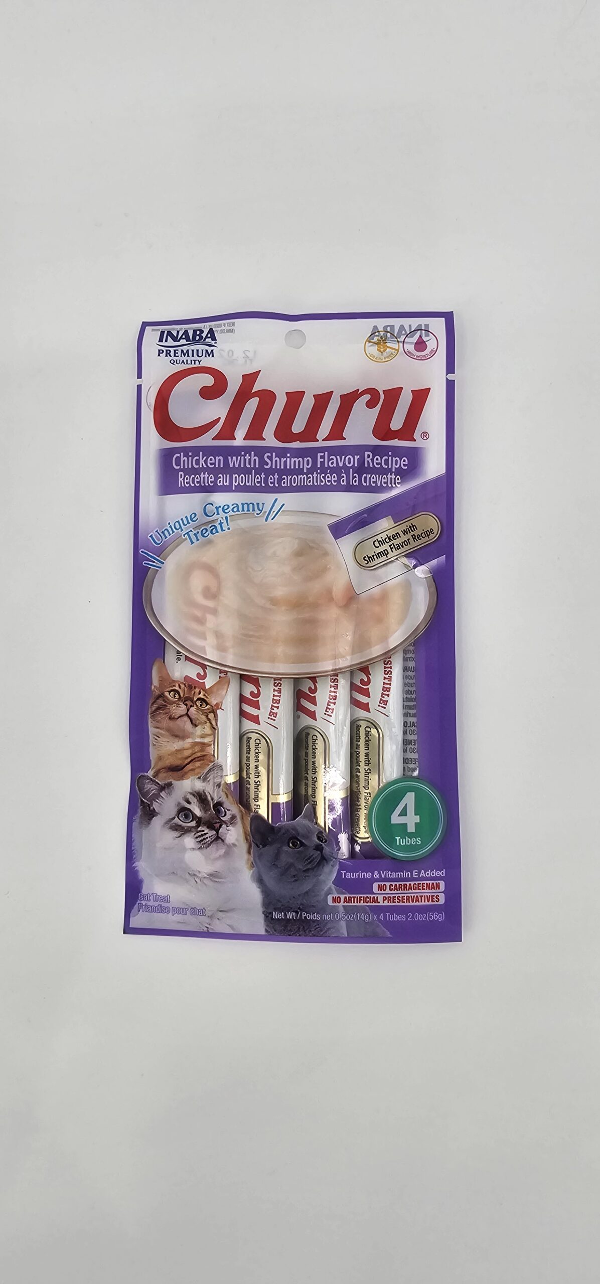 CHURU GATO POLLO CON CAMARON 14 GR X 4 (U)