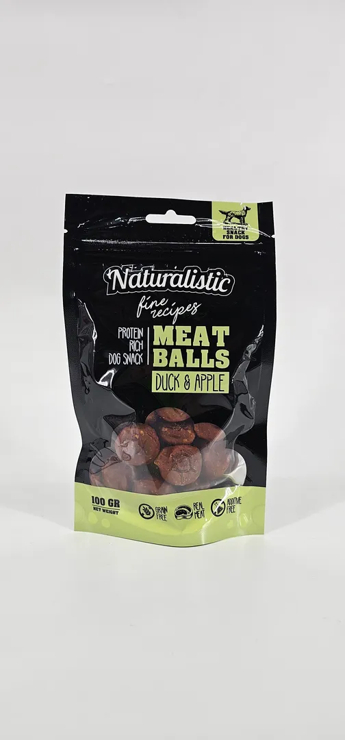 NATURALISTIC FINE RECIPES MEAT BALLS DUCK AND APPLE 100 GR