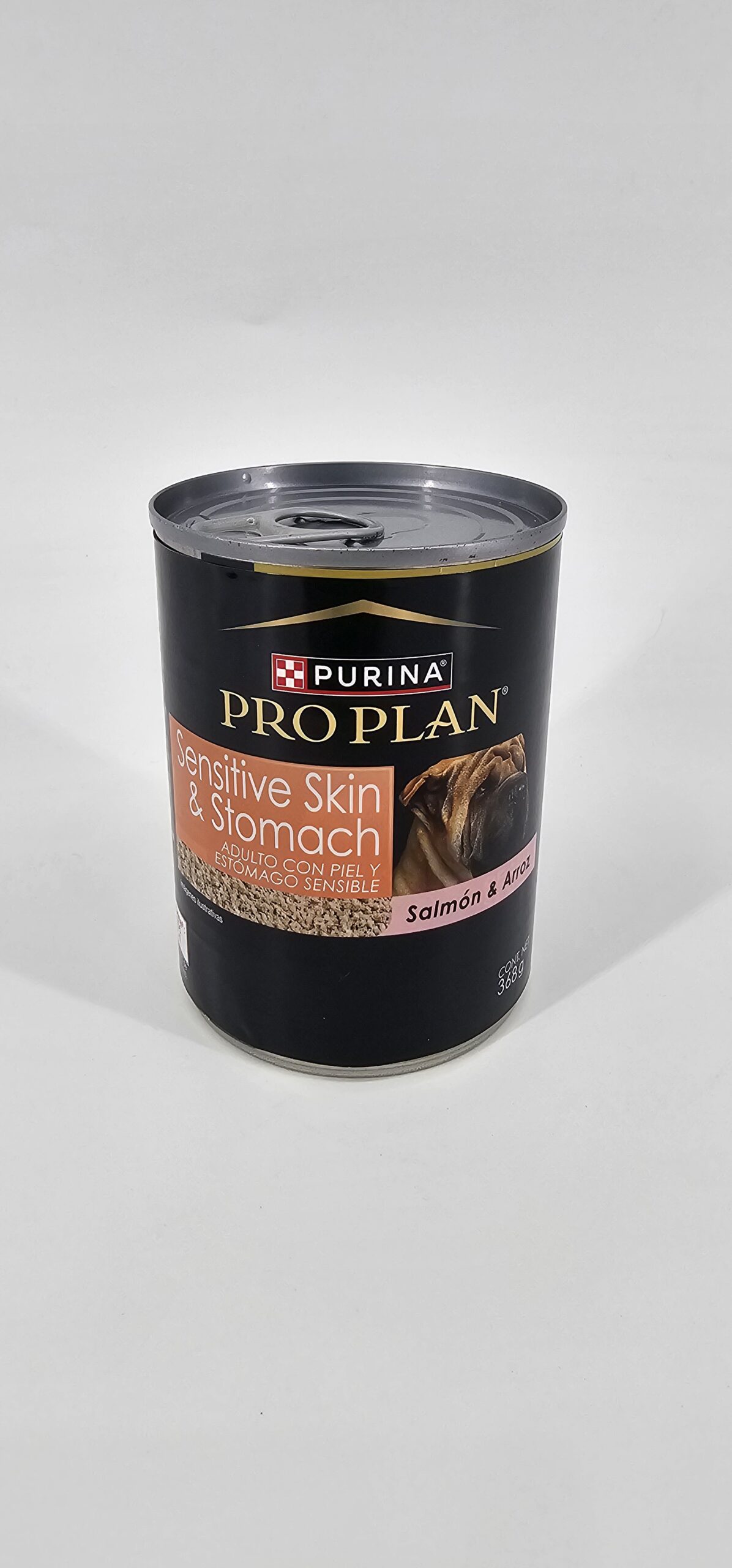 PRO PLAN PERRO LATA SENSITIVE SKIN & STOMACH SALMON Y ARROZ 368 GR