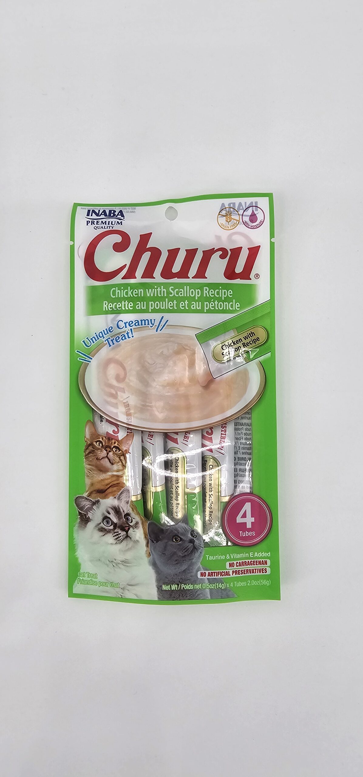 CHURU GATO POLLO CON OSTION 14 GR X 4 (U)