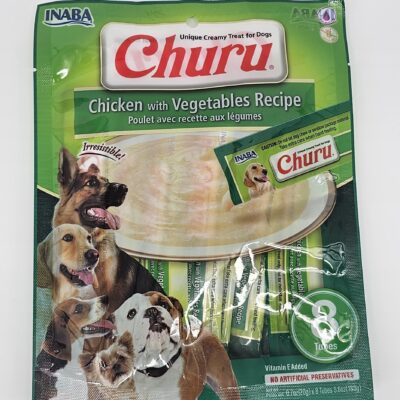 CHURU PERRO POLLO Y VEGETALES 20 GR X 8 (U)