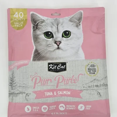 KIT CAT PURR PURE ATUN & SALMON 15 GR X 40 (U)